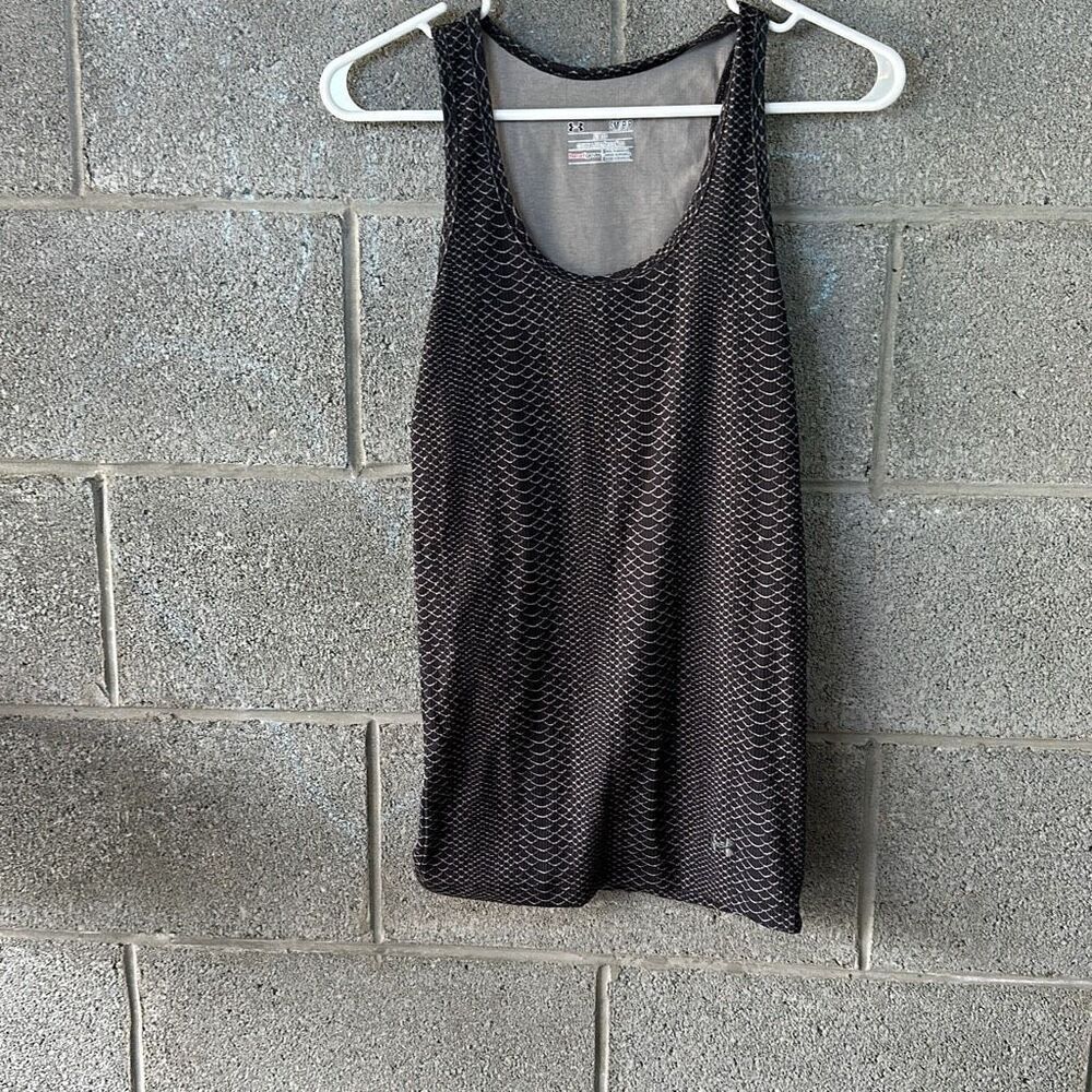 Under armour Scoop Neck Snake Print Sleeveless Tank Top Size Small